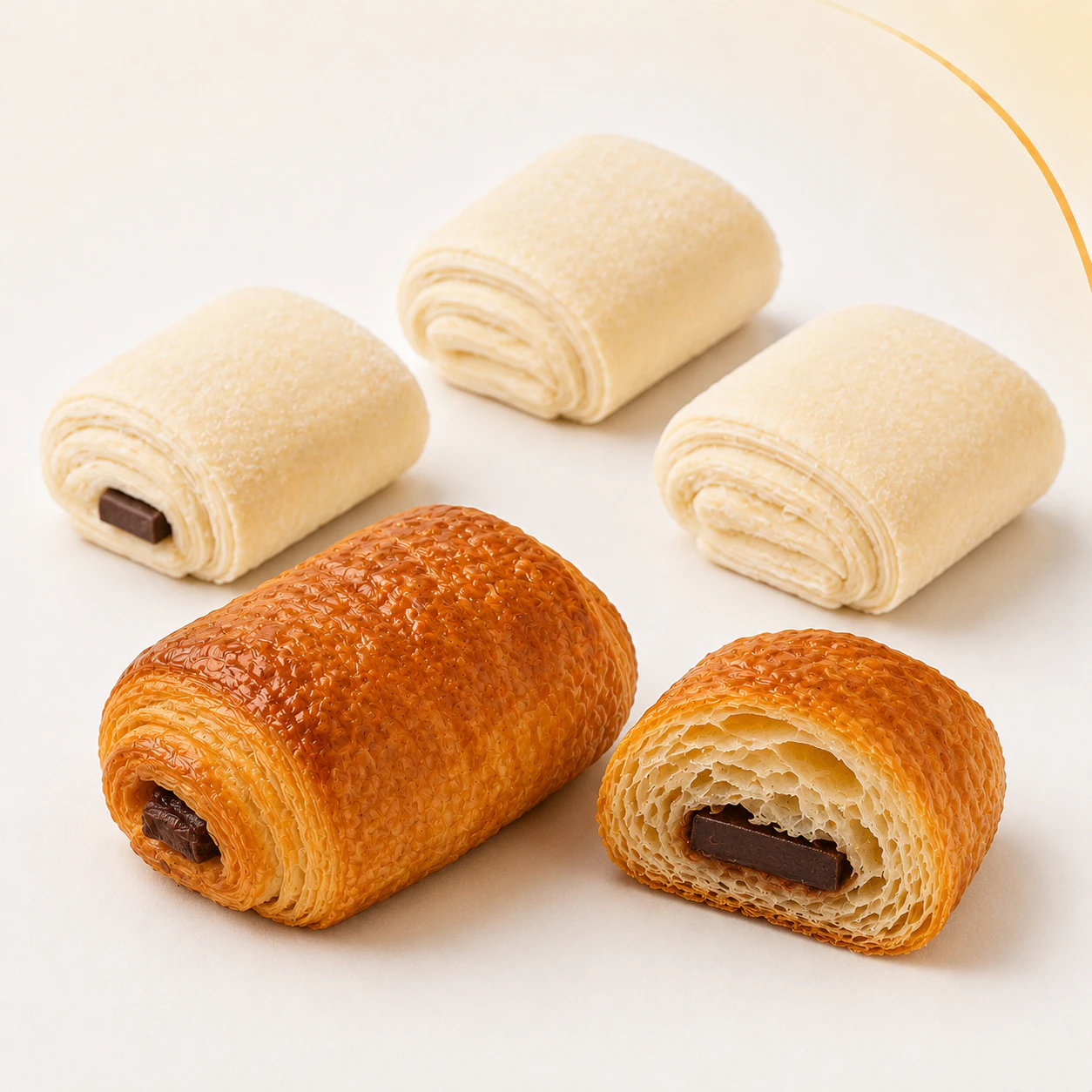 Mini Chocolate Roll Eggless 33 g for commercial food production